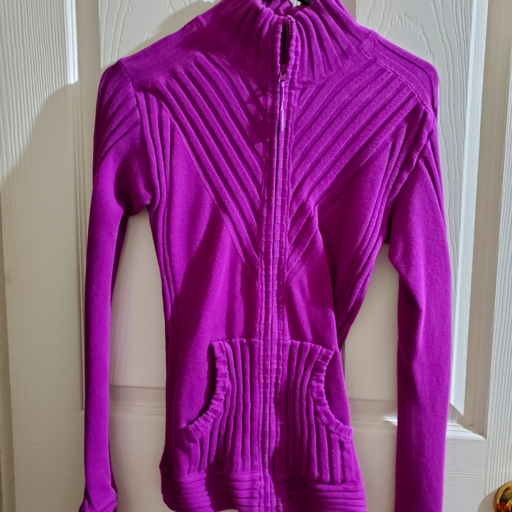 Athleta Zip Up Athletic Sweater